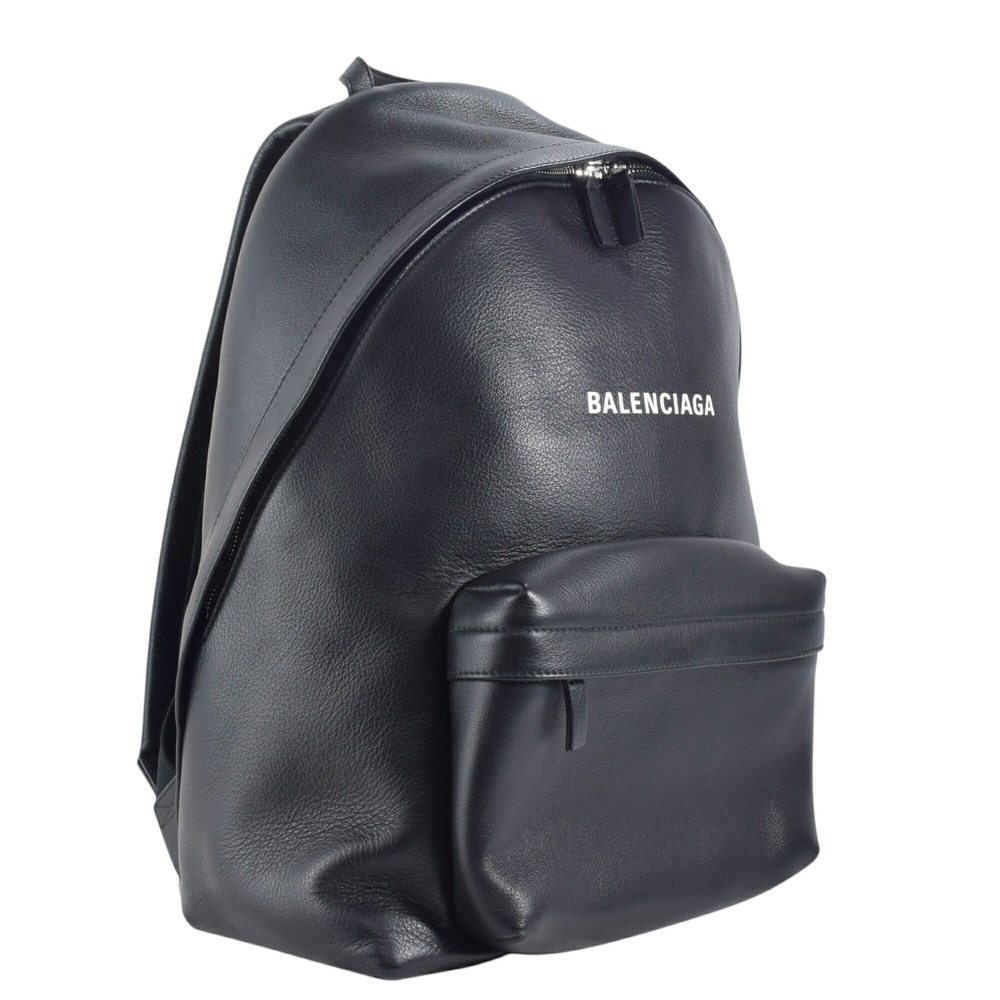 BALENCIAGA Everyday Logo Backpack Rucksack Backpack Black - Picture 2 of 12